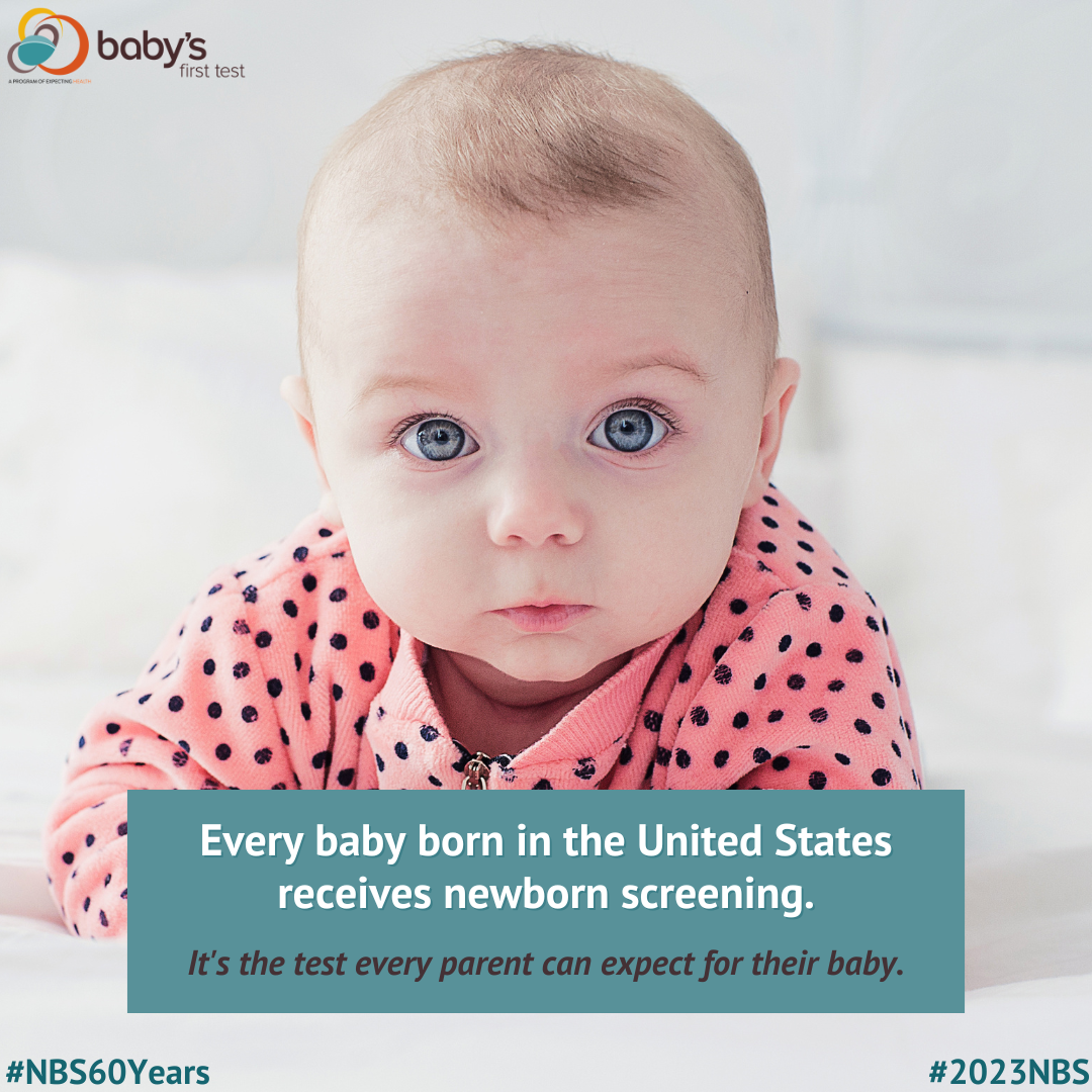 2023 Newborn Screening Awareness Month Baby's First Test Newborn